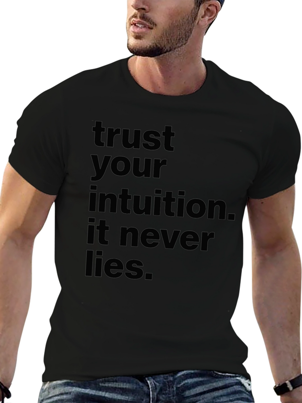 Trust Your Intuition Black T-Shirt