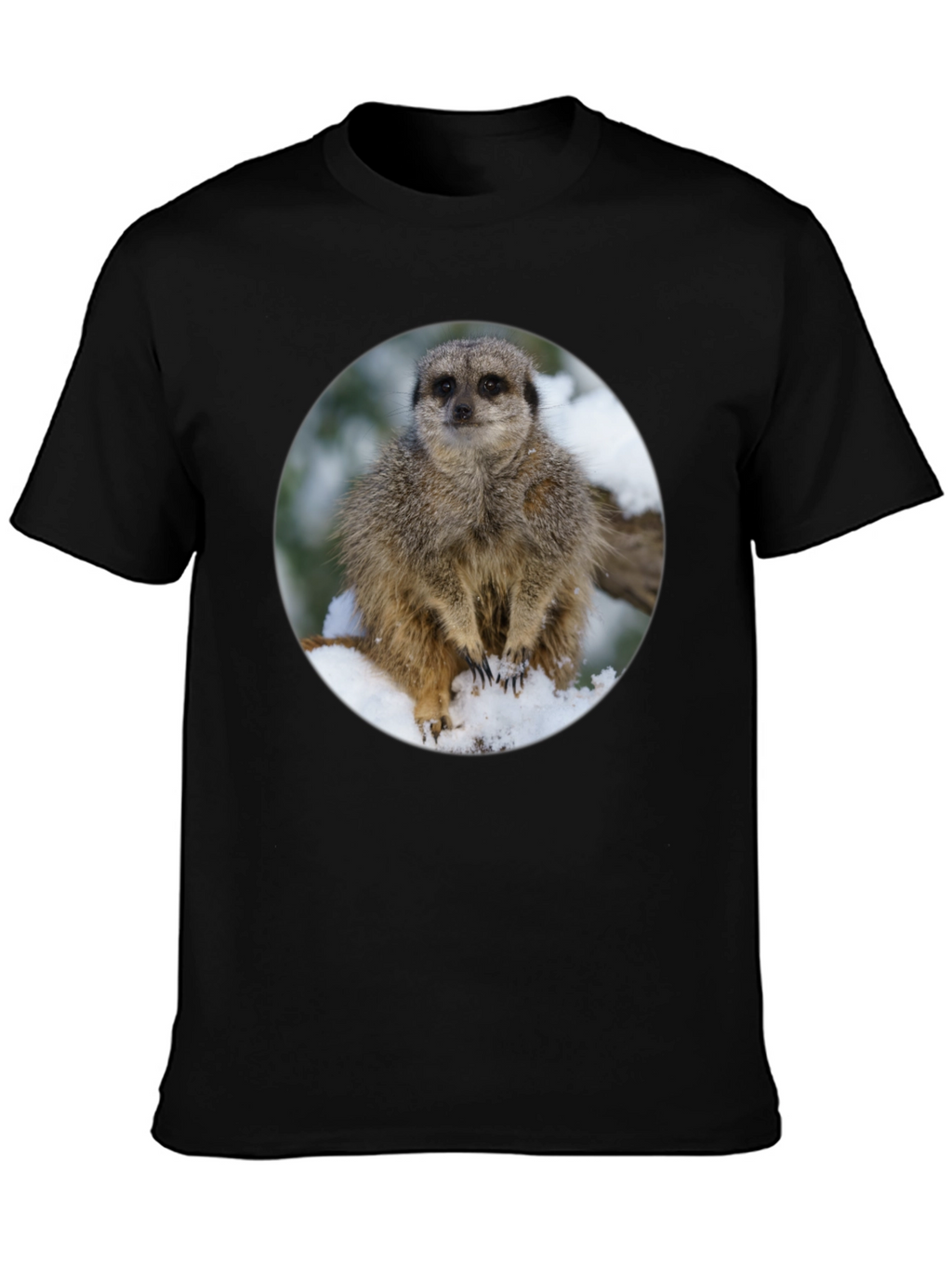 Meerkat in Snow T-Shirt - Cute Animal Tee