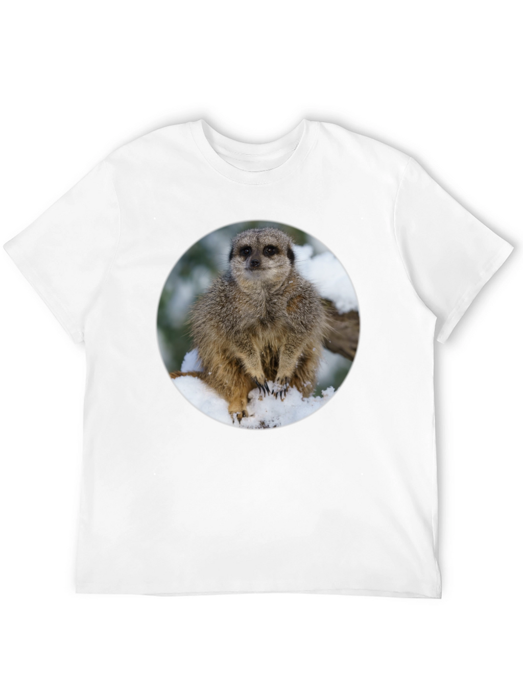 Meerkat in Snow T-Shirt - Cute Animal Tee