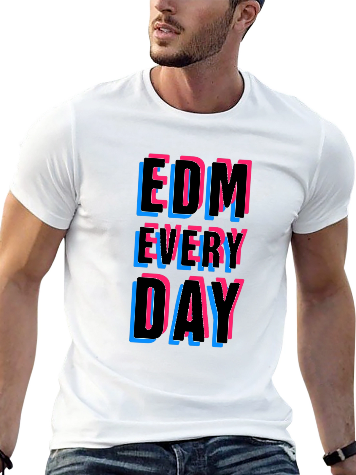 EDM Every Day Graphic Tee - Black