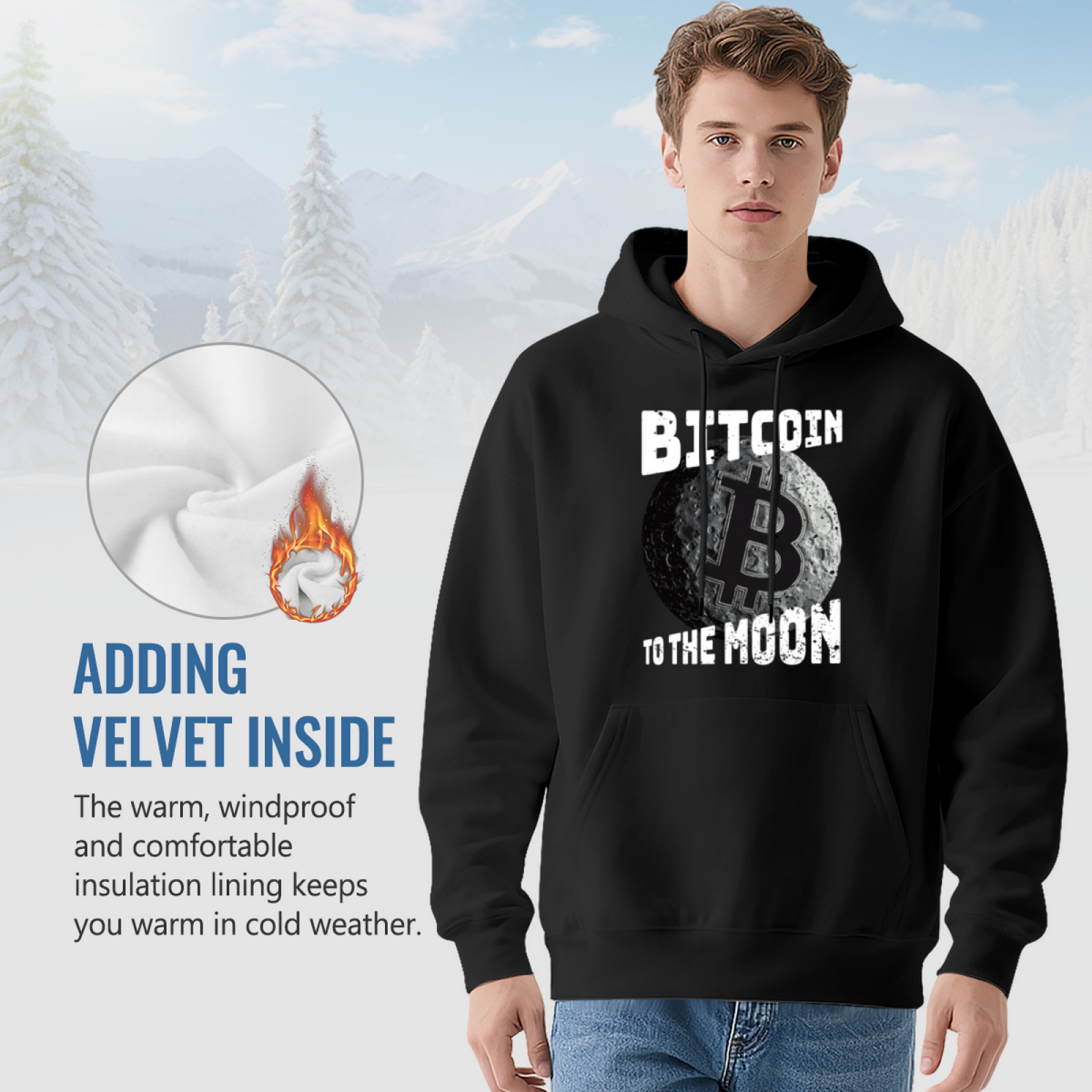Bitcoin To The Moon Hoodie