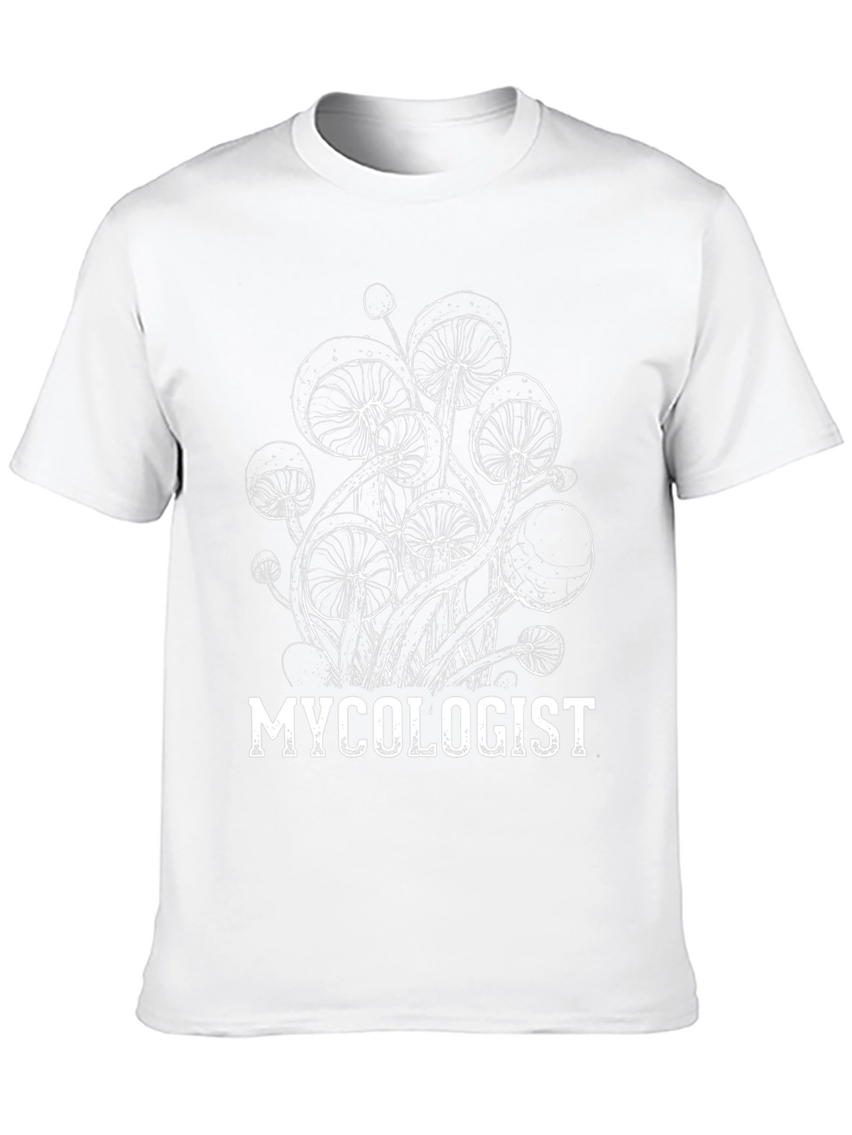 Mycologist Mushroom T-Shirt - Black Cotton Graphic Tee