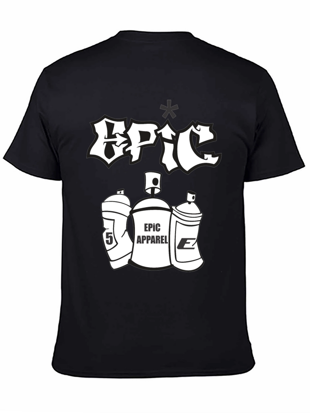 Epic Apparel Black Graphic Tee