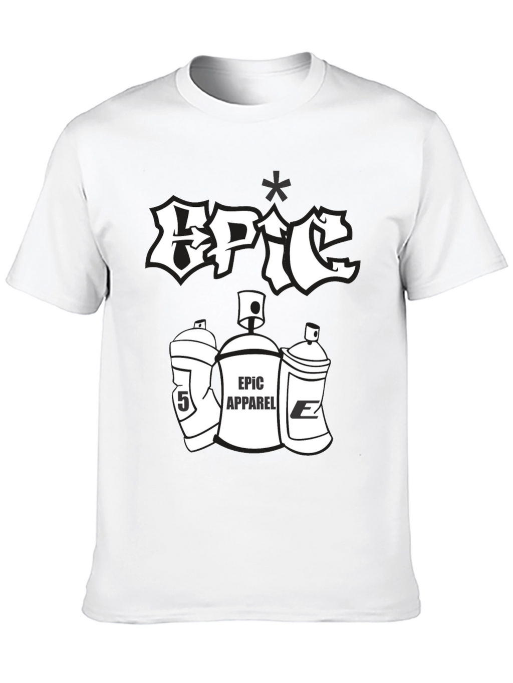 Epic Apparel Black Graphic Tee