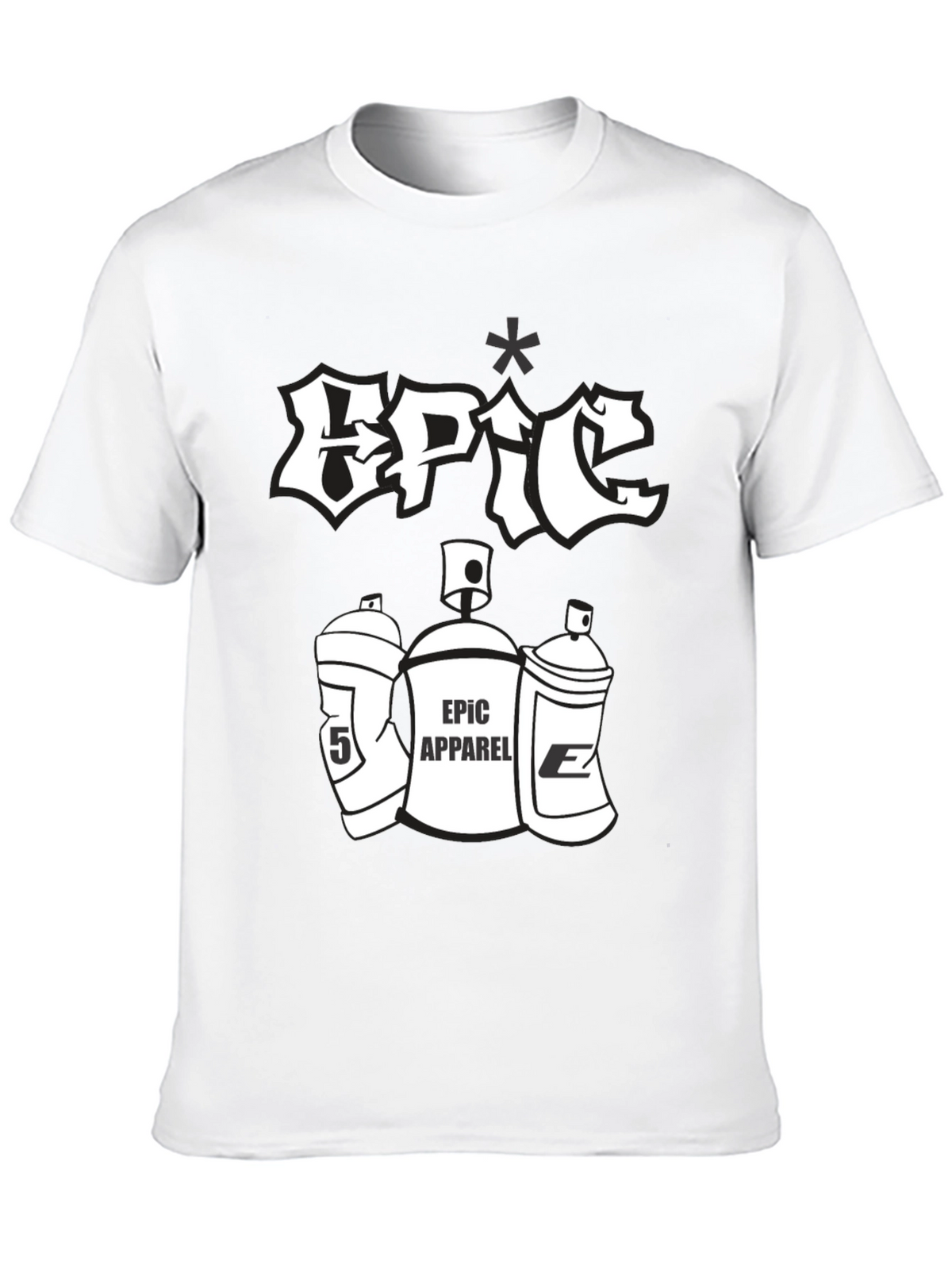 Epic Apparel Black Graphic Tee