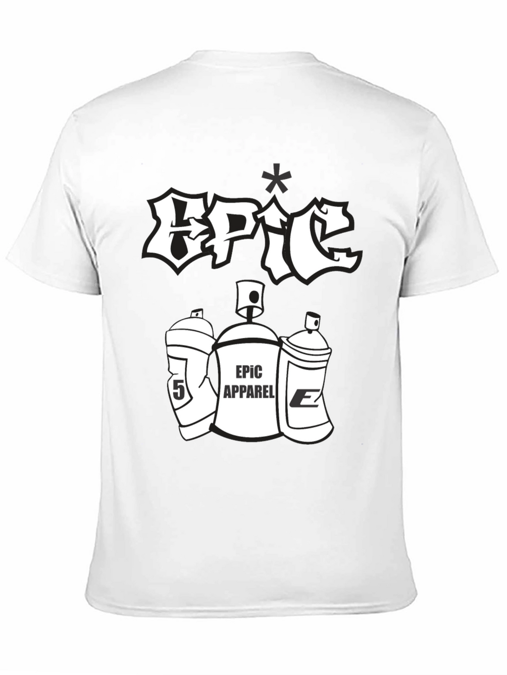 Epic Apparel Black Graphic Tee