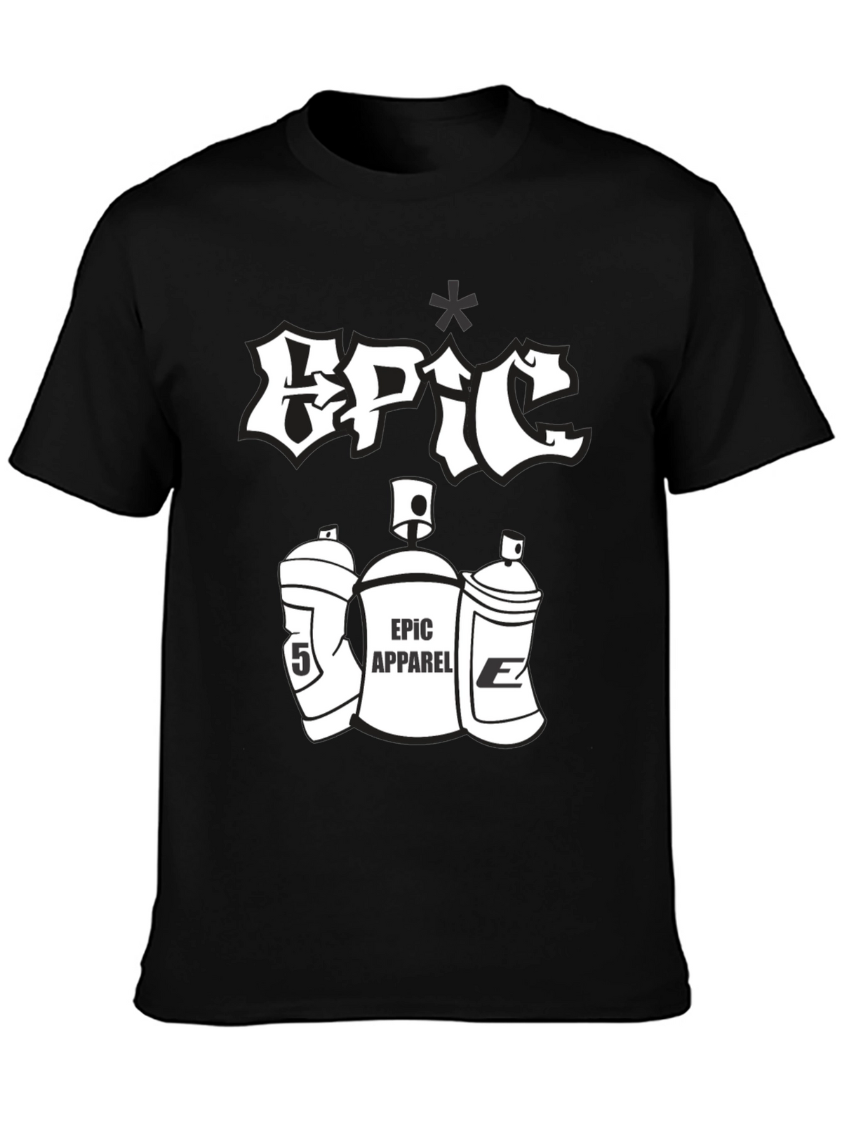Epic Apparel Black Graphic Tee