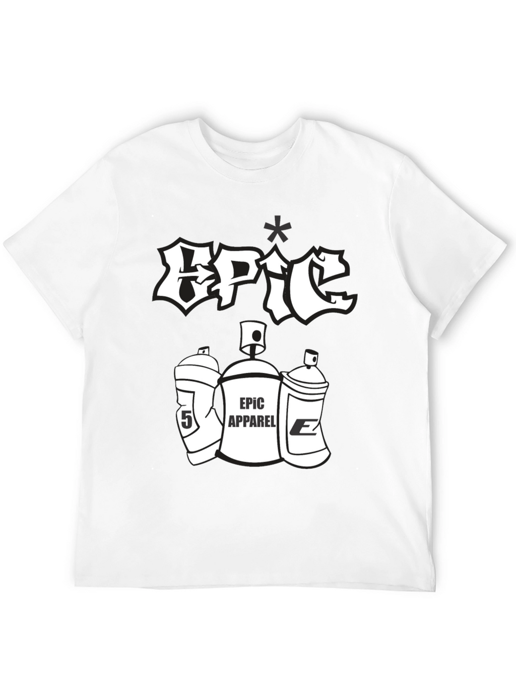Epic Apparel Black Graphic Tee