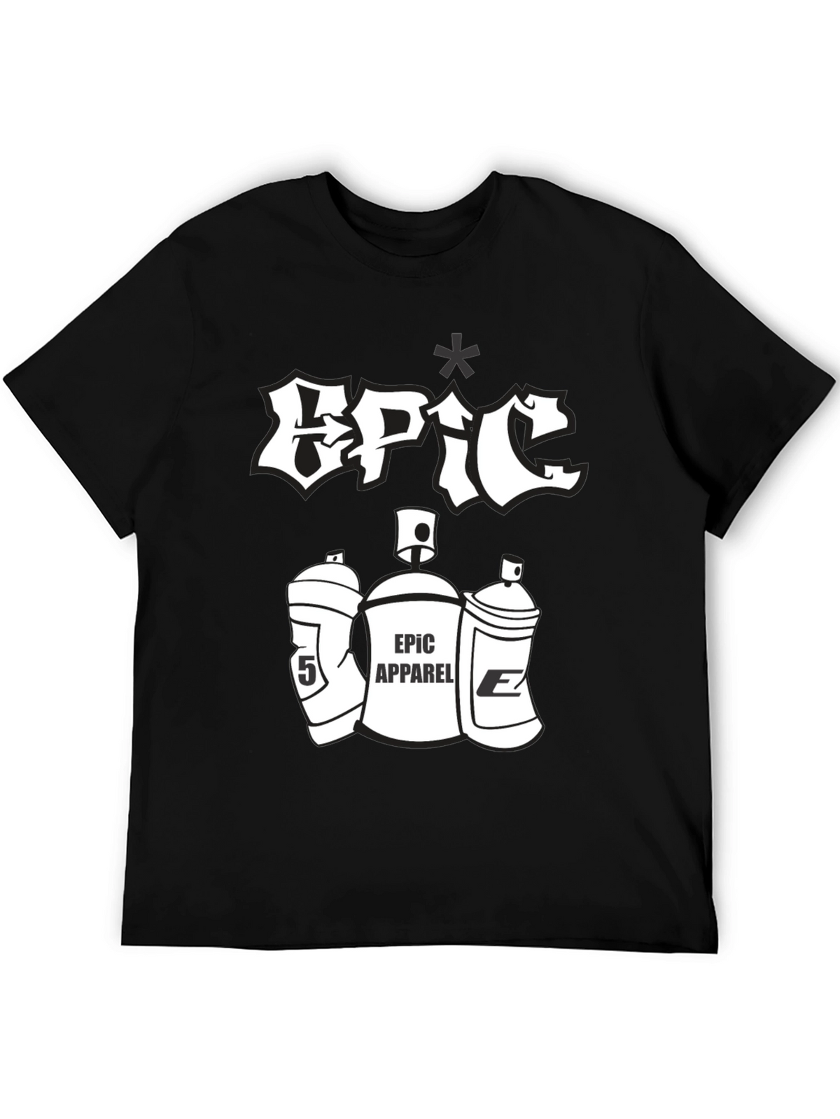 Epic Apparel Black Graphic Tee