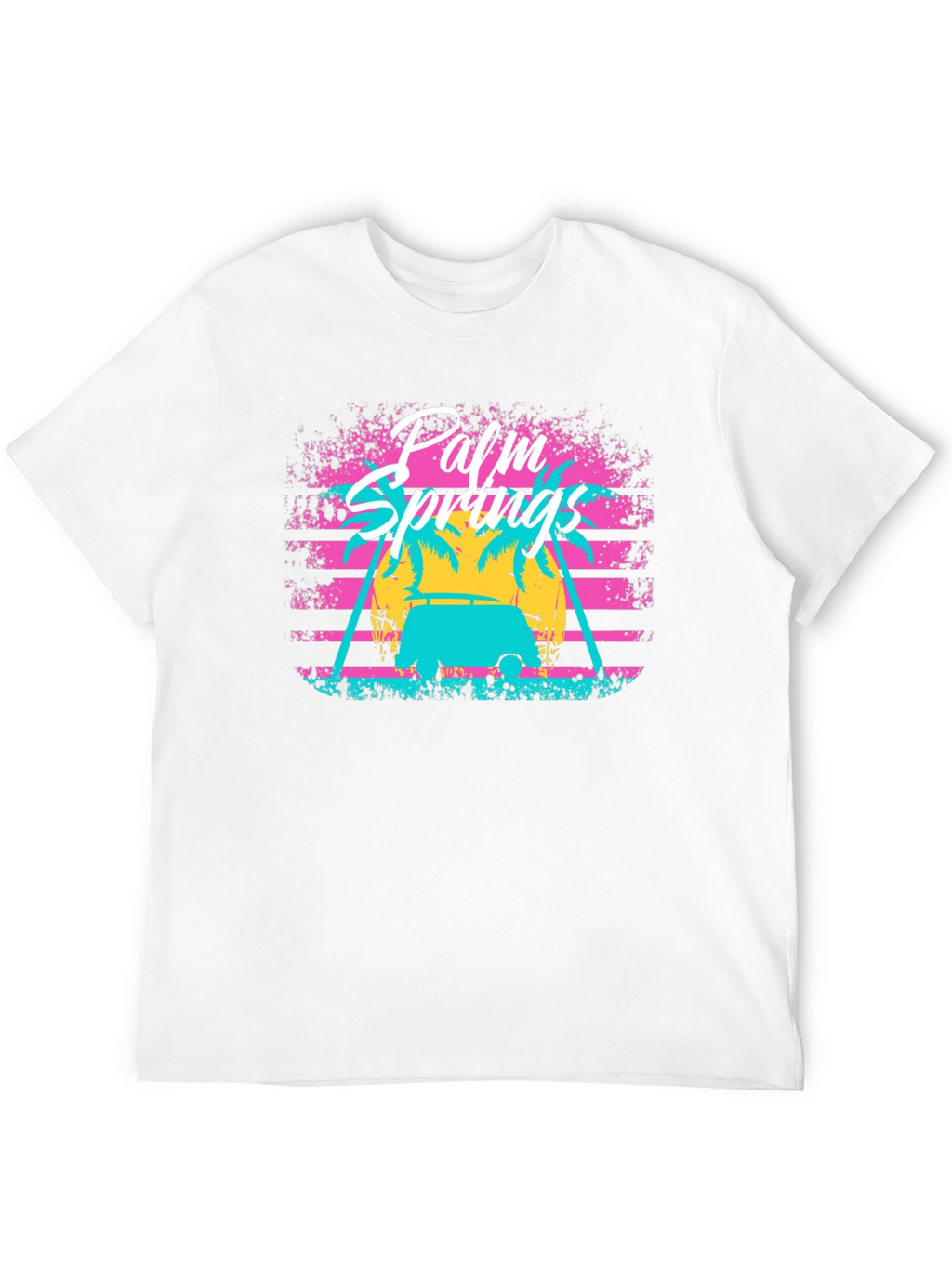 Palm Springs Retro Graphic Tee - Vacation Vibes