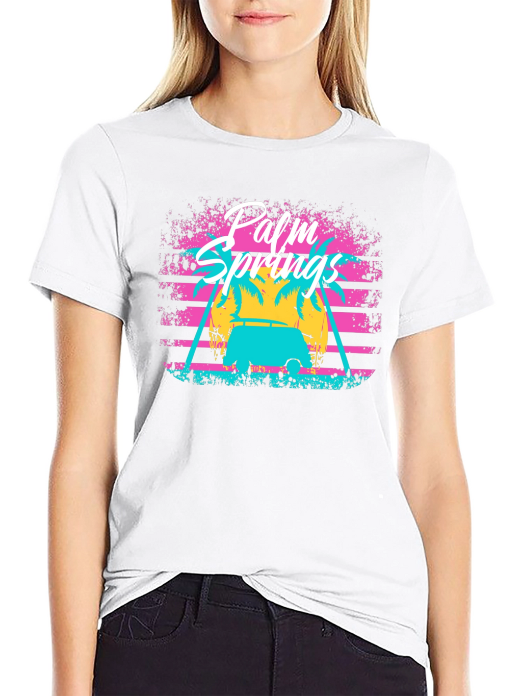 Palm Springs Retro Graphic Tee - Vacation Vibes