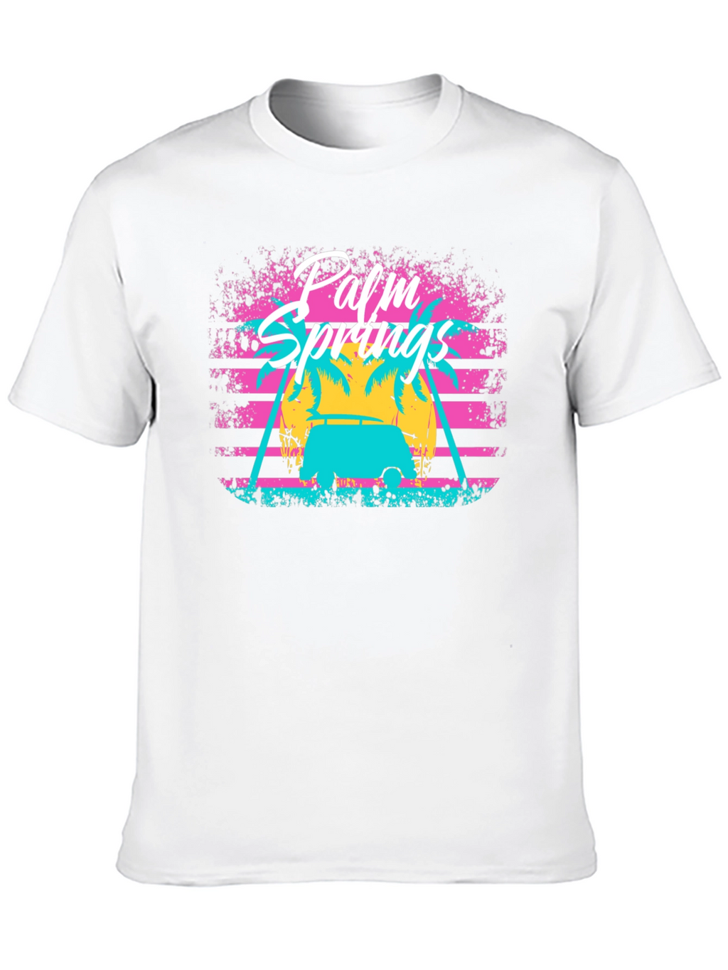 Palm Springs Retro Graphic Tee - Vacation Vibes
