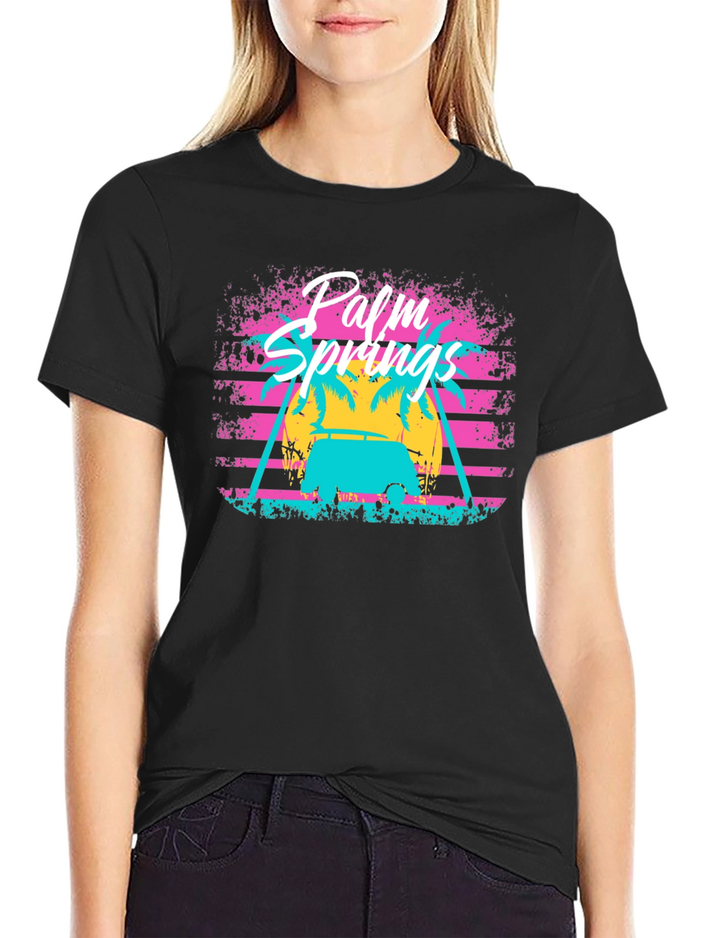 Palm Springs Retro Graphic Tee - Vacation Vibes