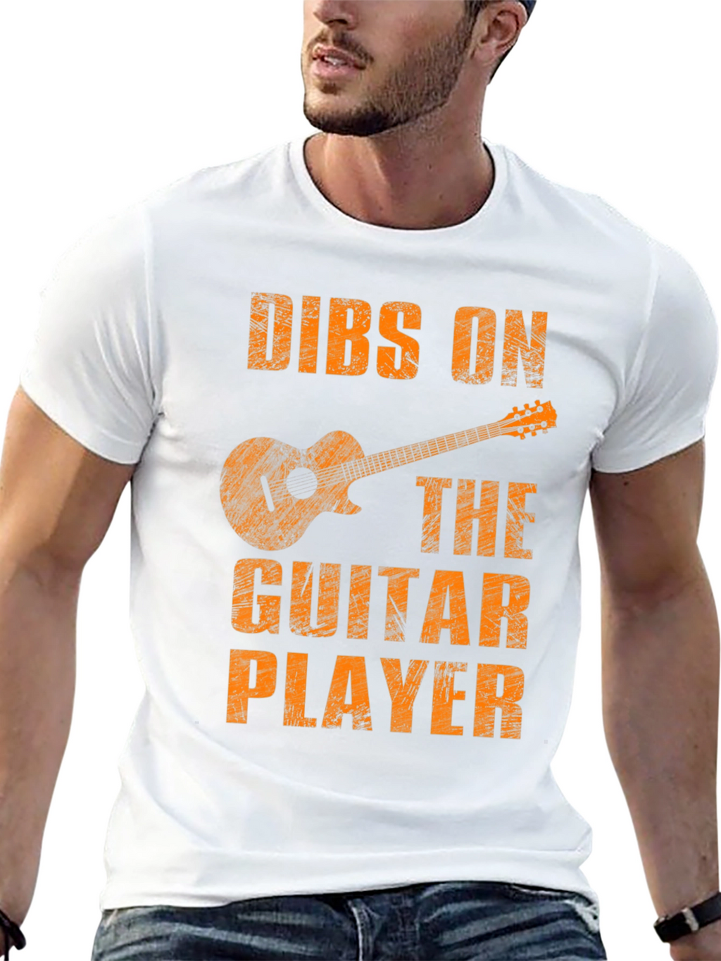 Dibs on the Guitar Player Black Graphic Tee