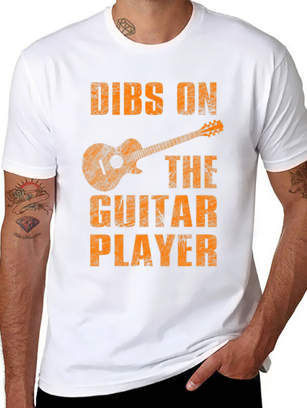 Dibs on the Guitar Player Black Graphic Tee