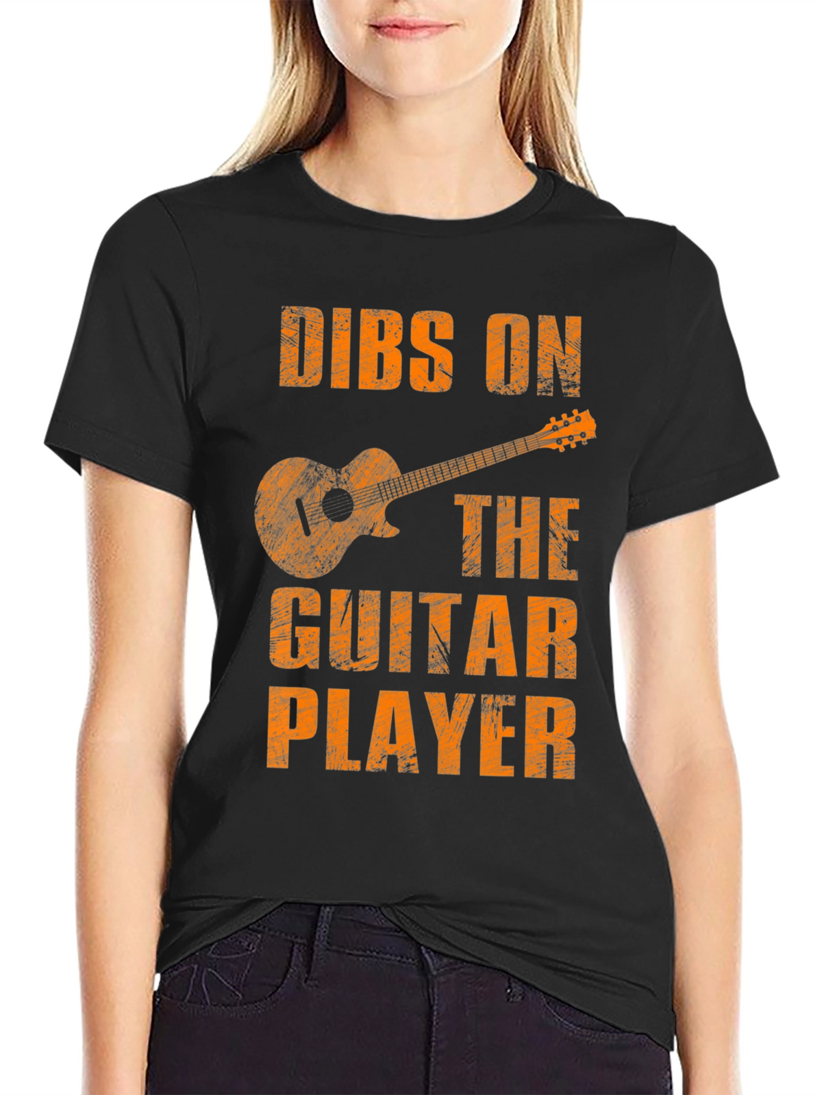 Dibs on the Guitar Player Black Graphic Tee