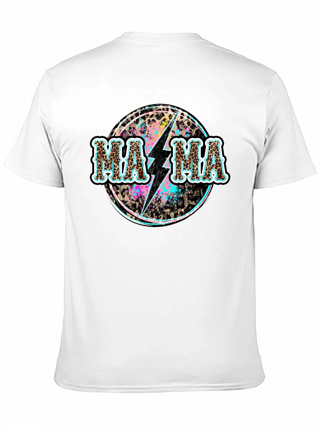 Mama Leopard Bolt Graphic Tee