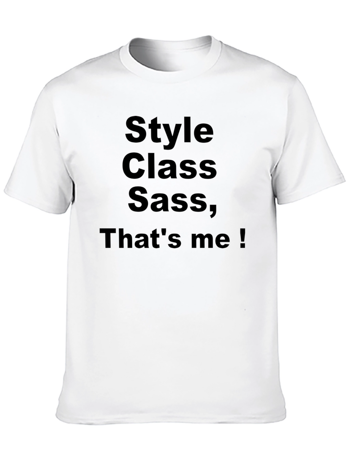 Style Class Sass Mens Black T-Shirt