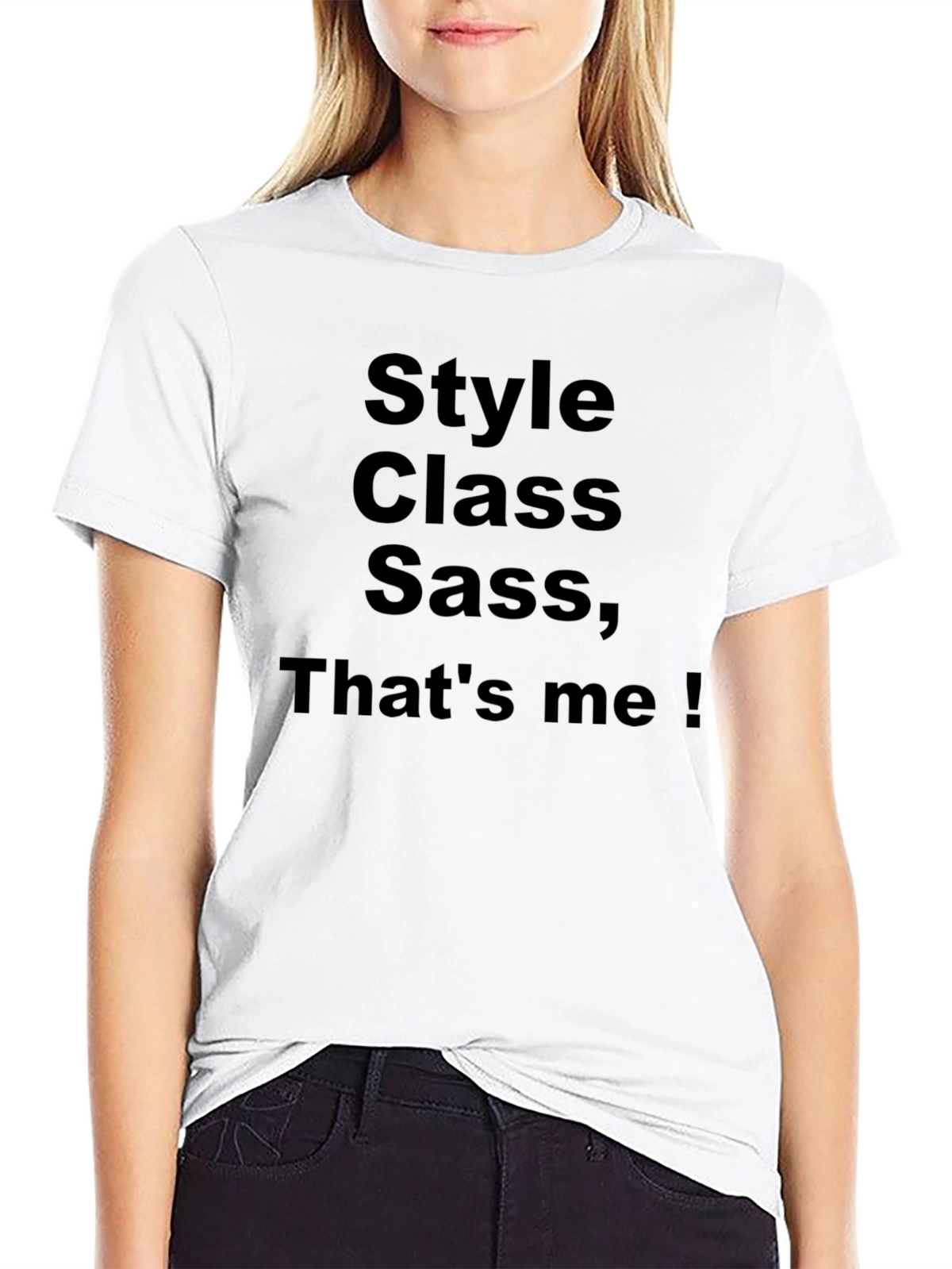 Style Class Sass Mens Black T-Shirt