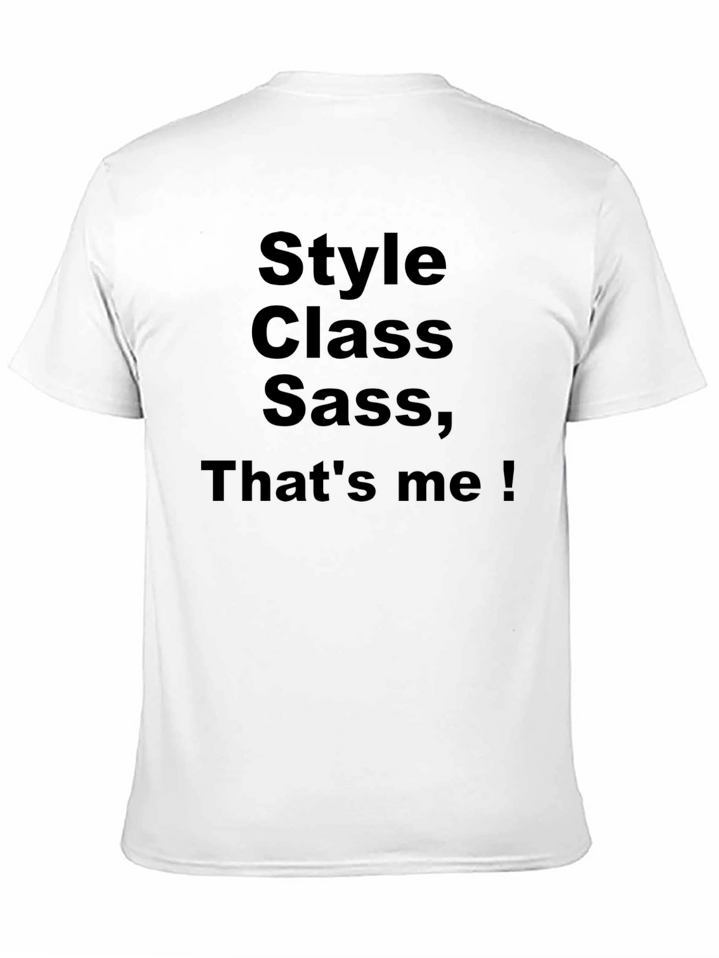 Style Class Sass Mens Black T-Shirt