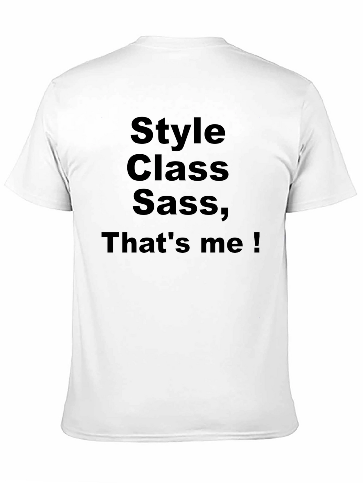 Style Class Sass Mens Black T-Shirt