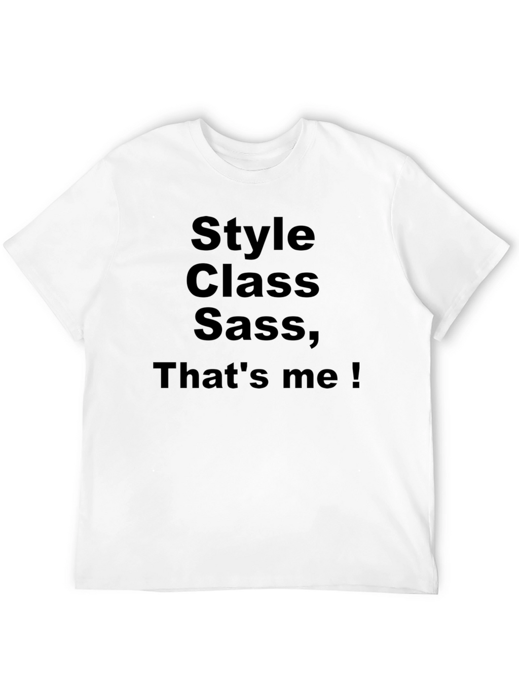 Style Class Sass Mens Black T-Shirt