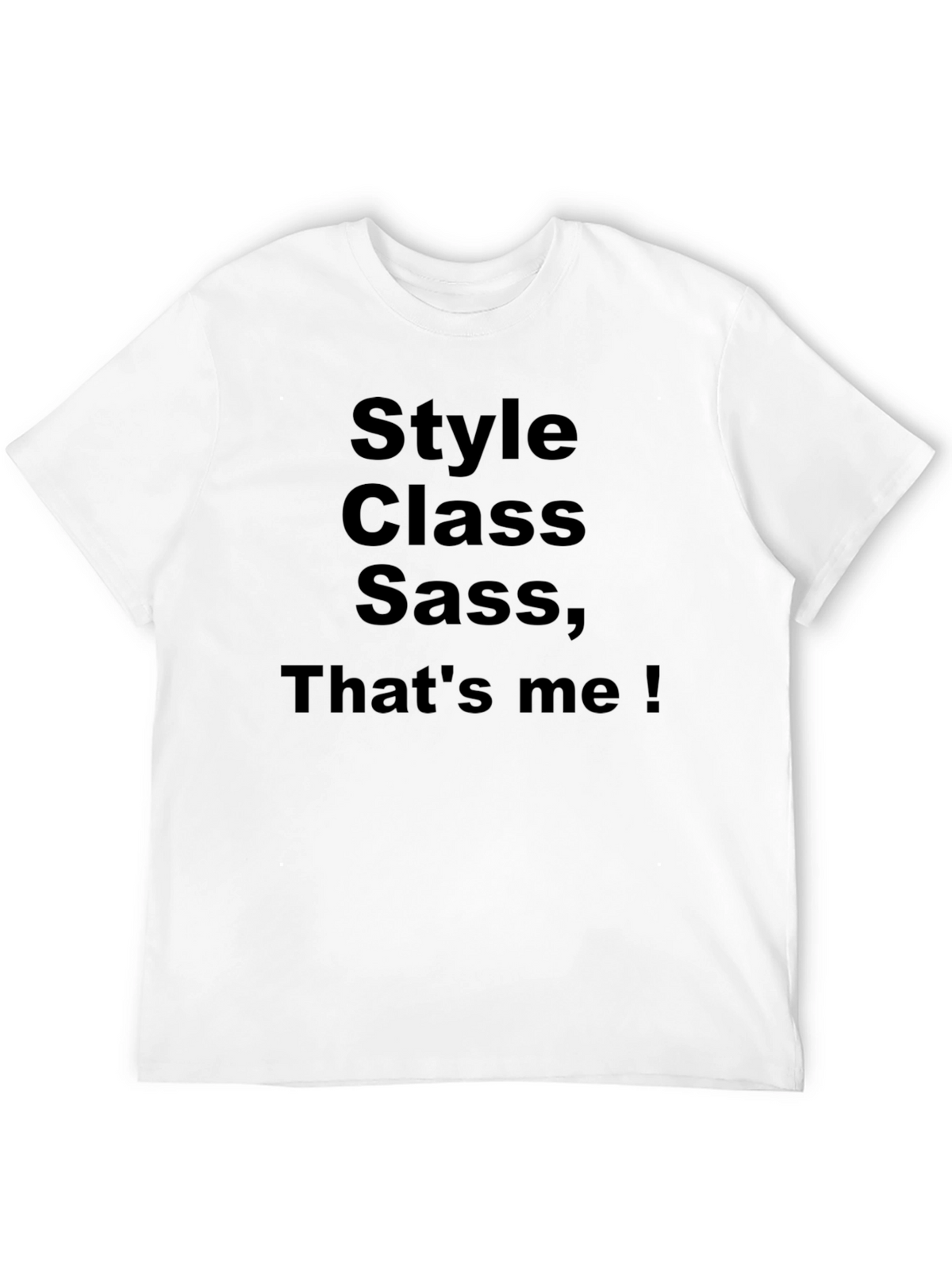 Style Class Sass Mens Black T-Shirt
