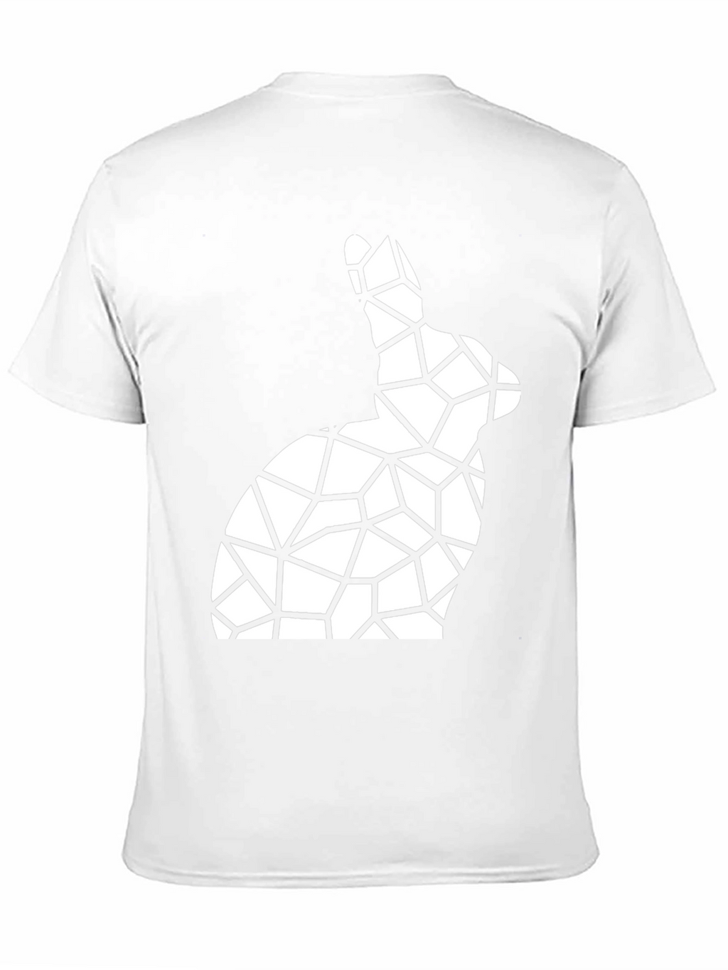 Geometric Bunny Graphic Print Tee