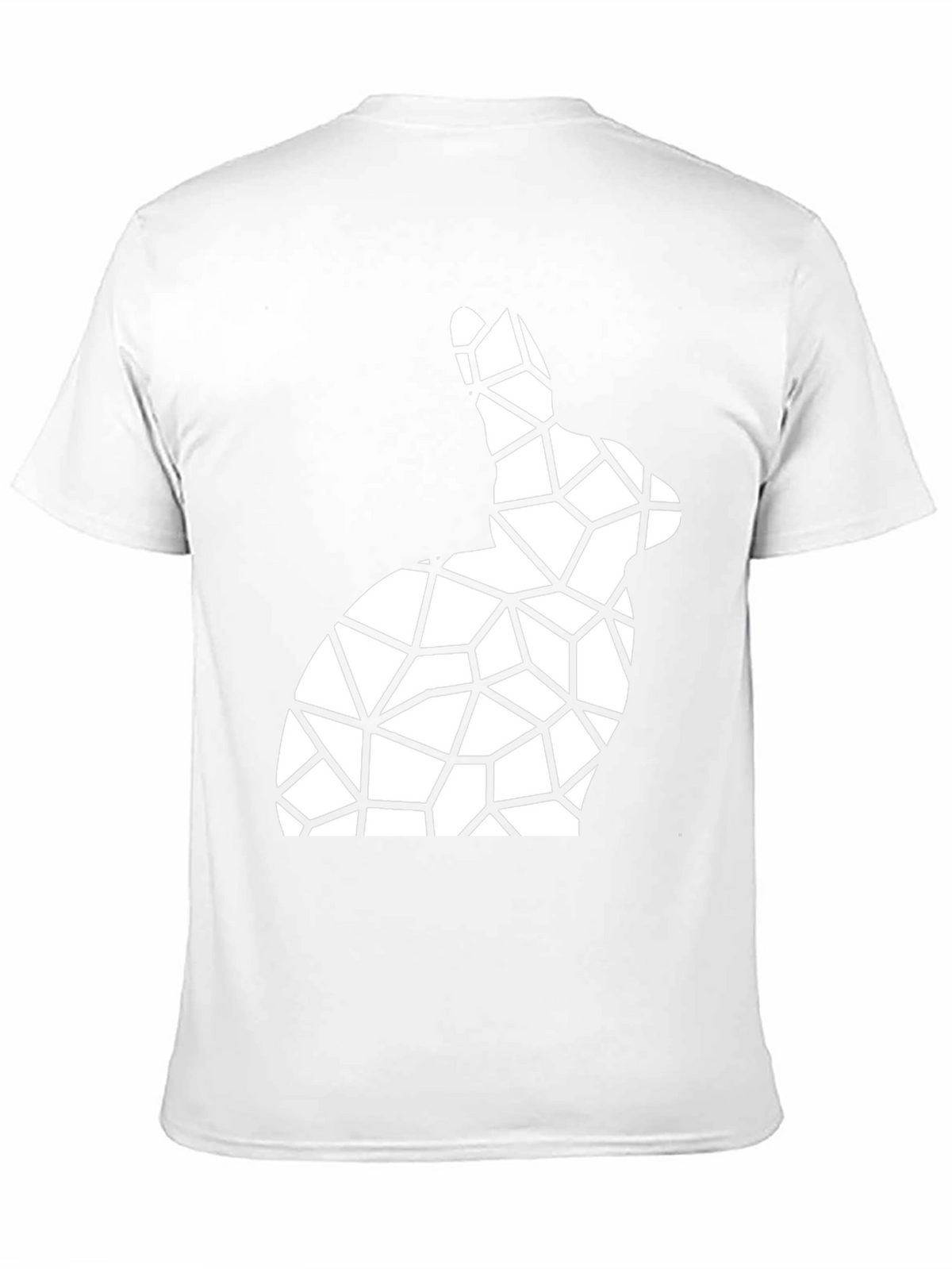 Geometric Bunny Graphic Print Tee