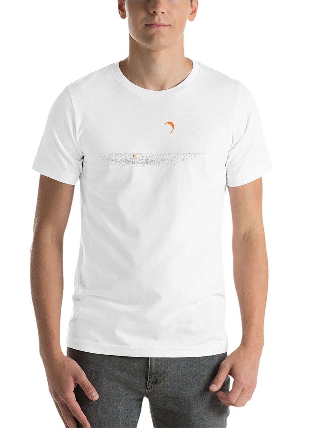 Kitesurfing Silhouette Graphic Tee - Black