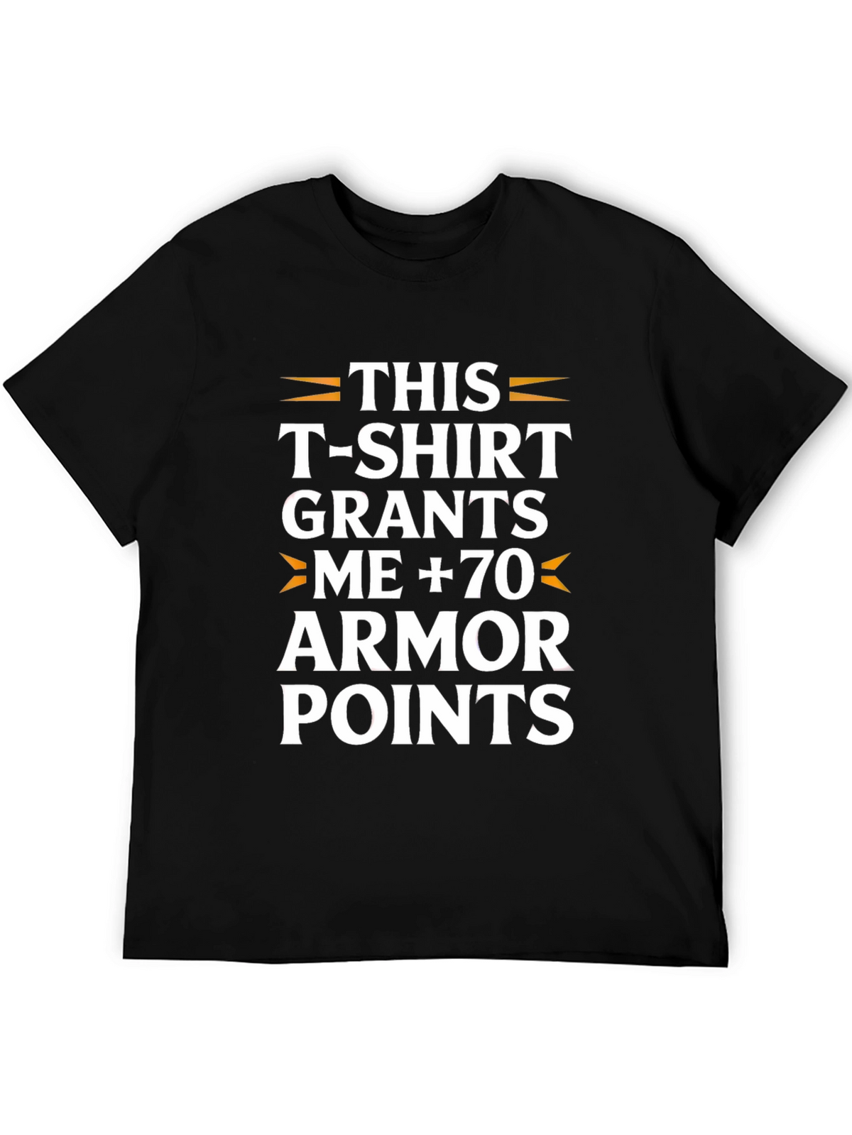 Humorous Armor Points Graphic T-Shirt