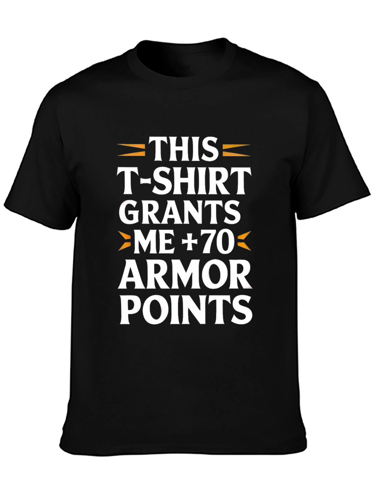 Humorous Armor Points Graphic T-Shirt