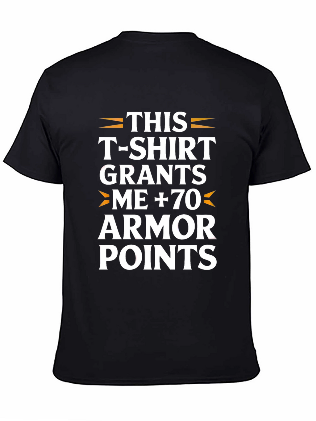 Humorous Armor Points Graphic T-Shirt