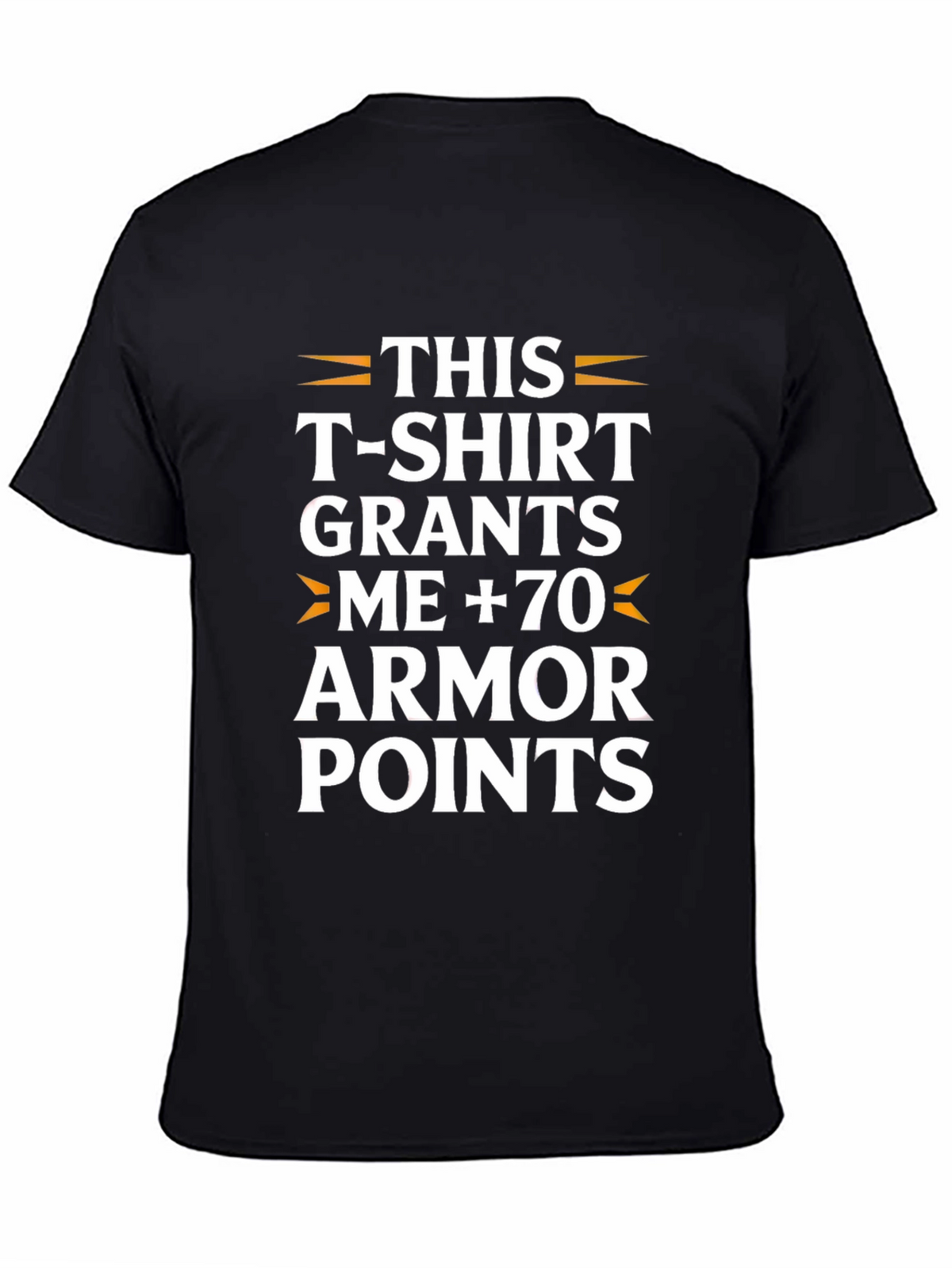 Humorous Armor Points Graphic T-Shirt
