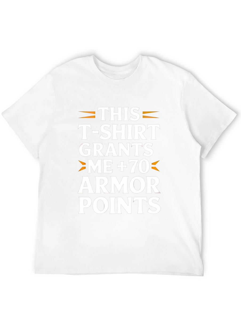 Humorous Armor Points Graphic T-Shirt