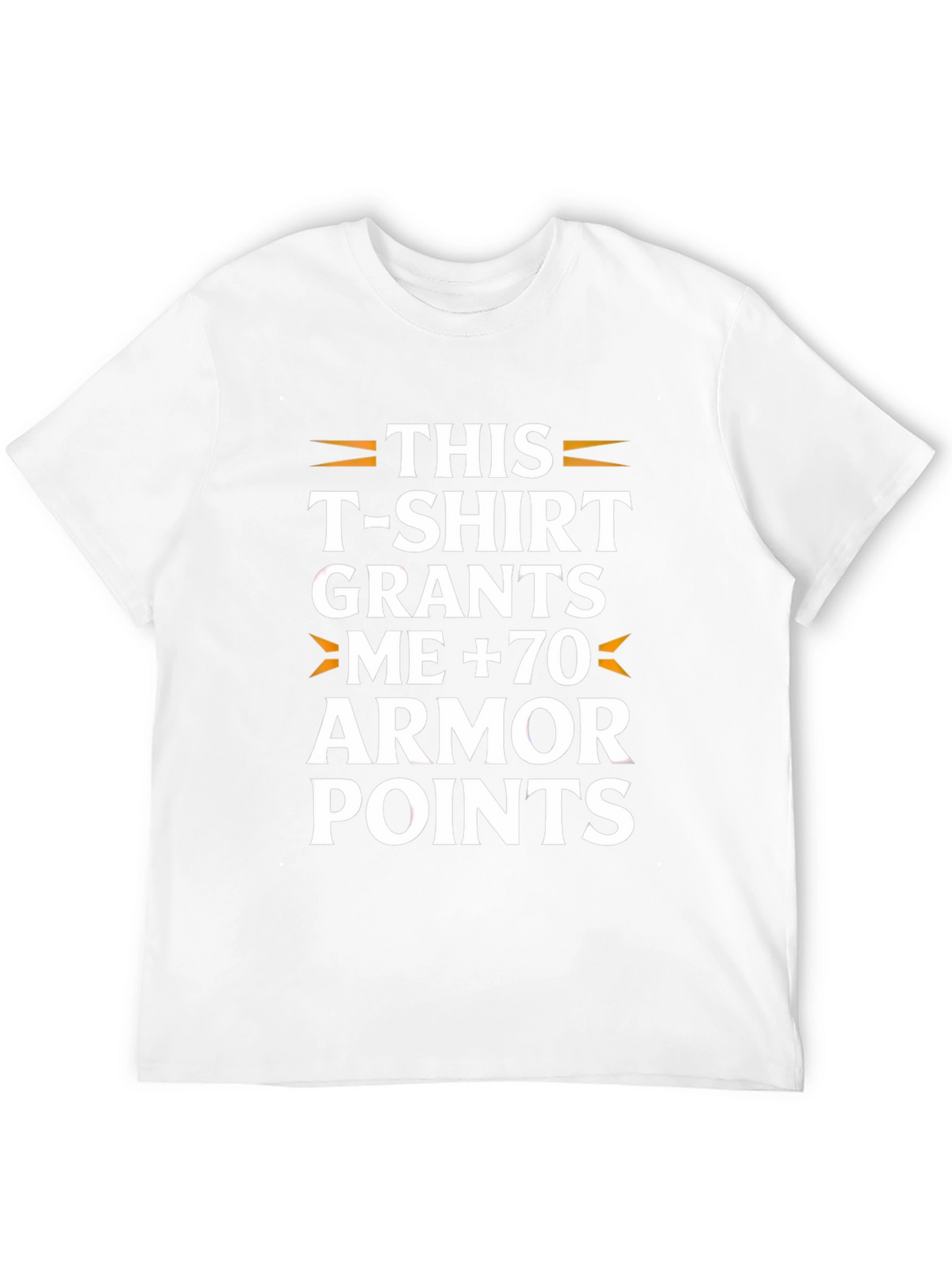 Humorous Armor Points Graphic T-Shirt