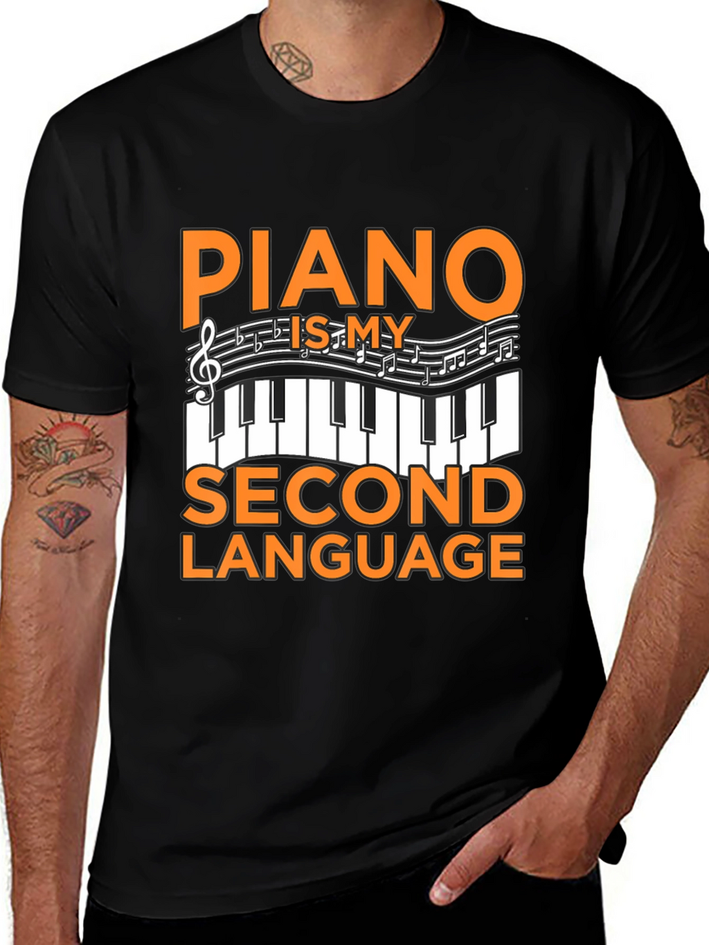 Piano Is My Second Language T-Shirt