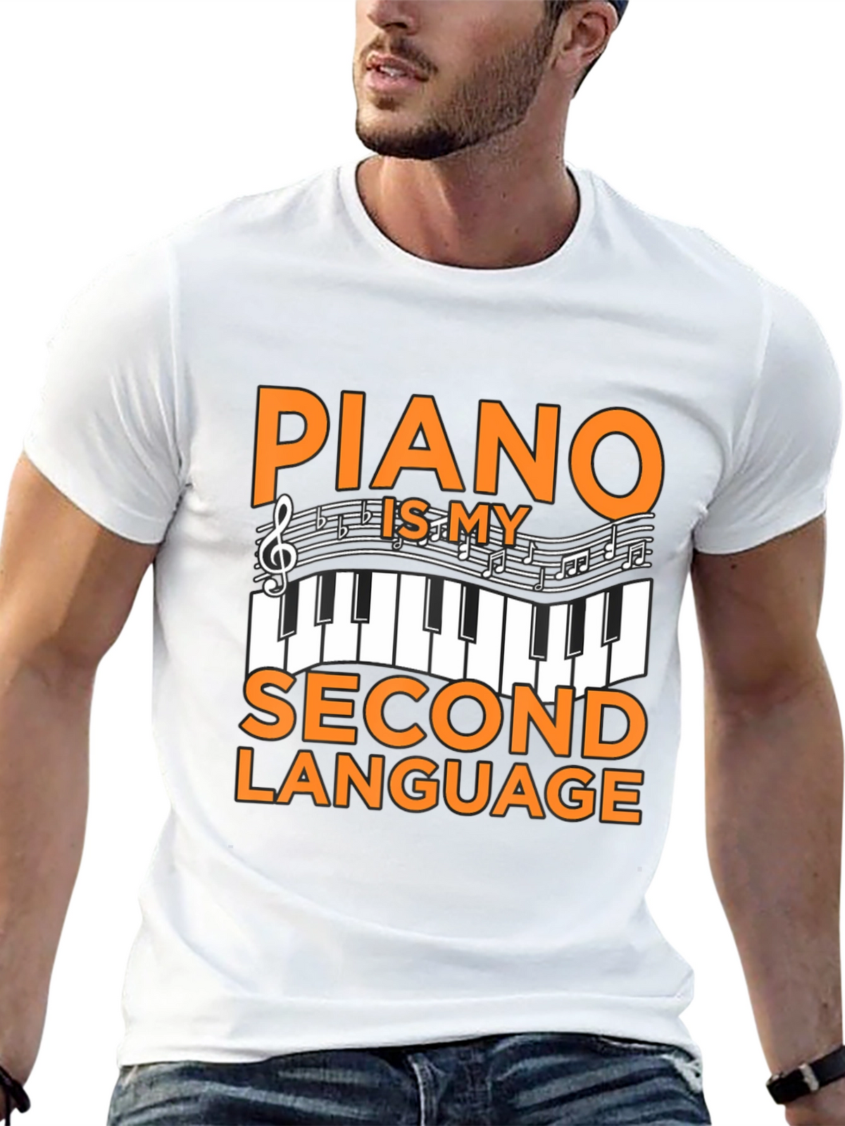 Piano Is My Second Language T-Shirt