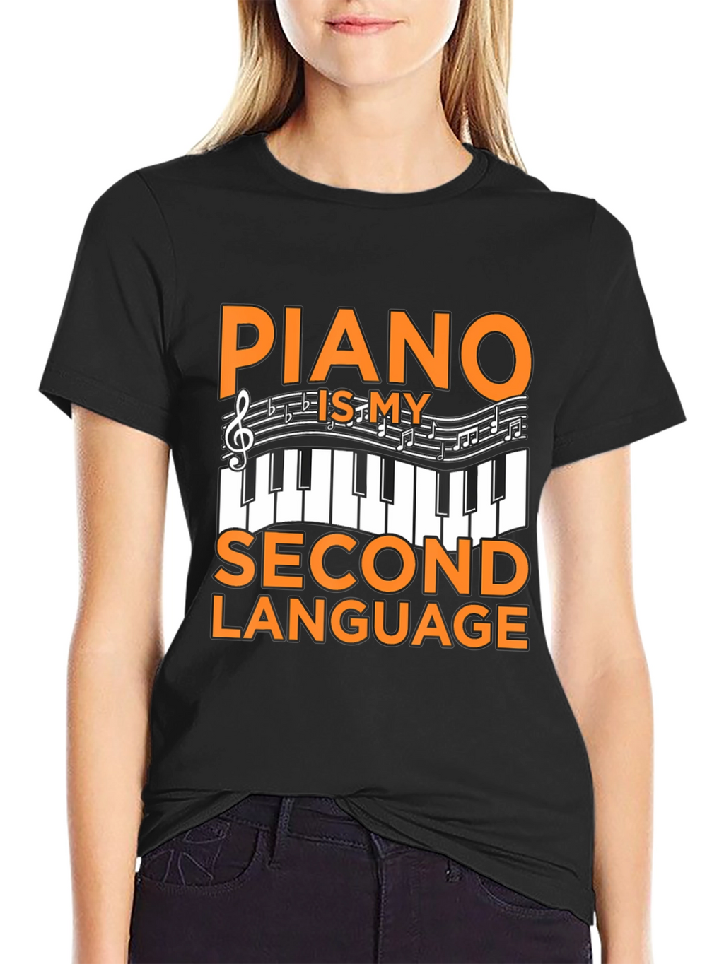 Piano Is My Second Language T-Shirt