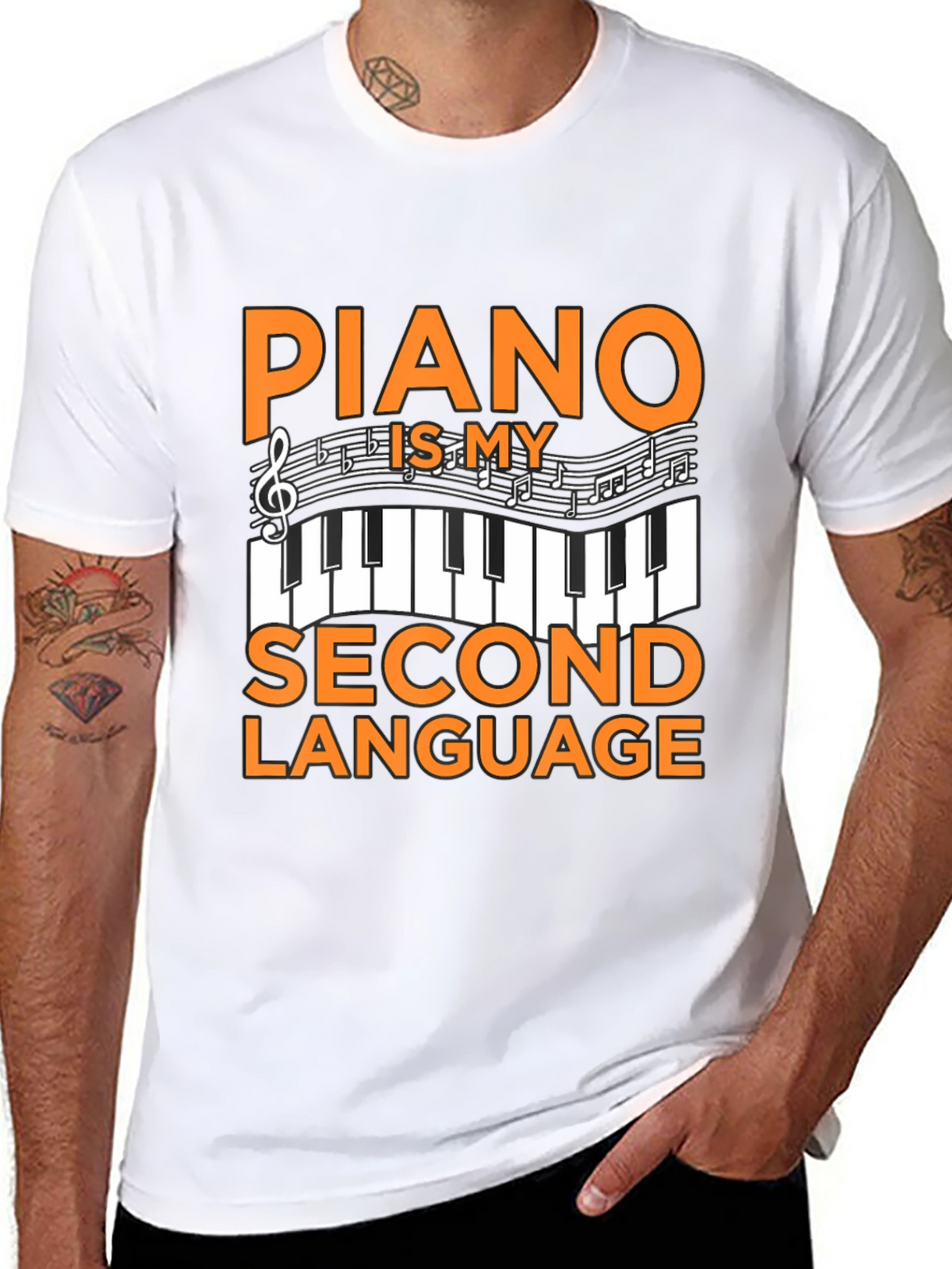 Piano Is My Second Language T-Shirt