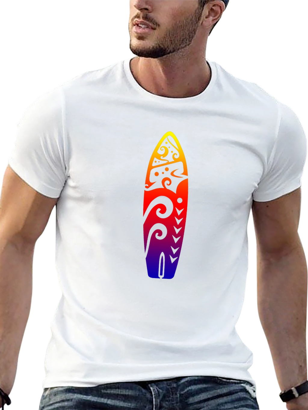 Surfboard Graphic T-Shirt - Summer Style
