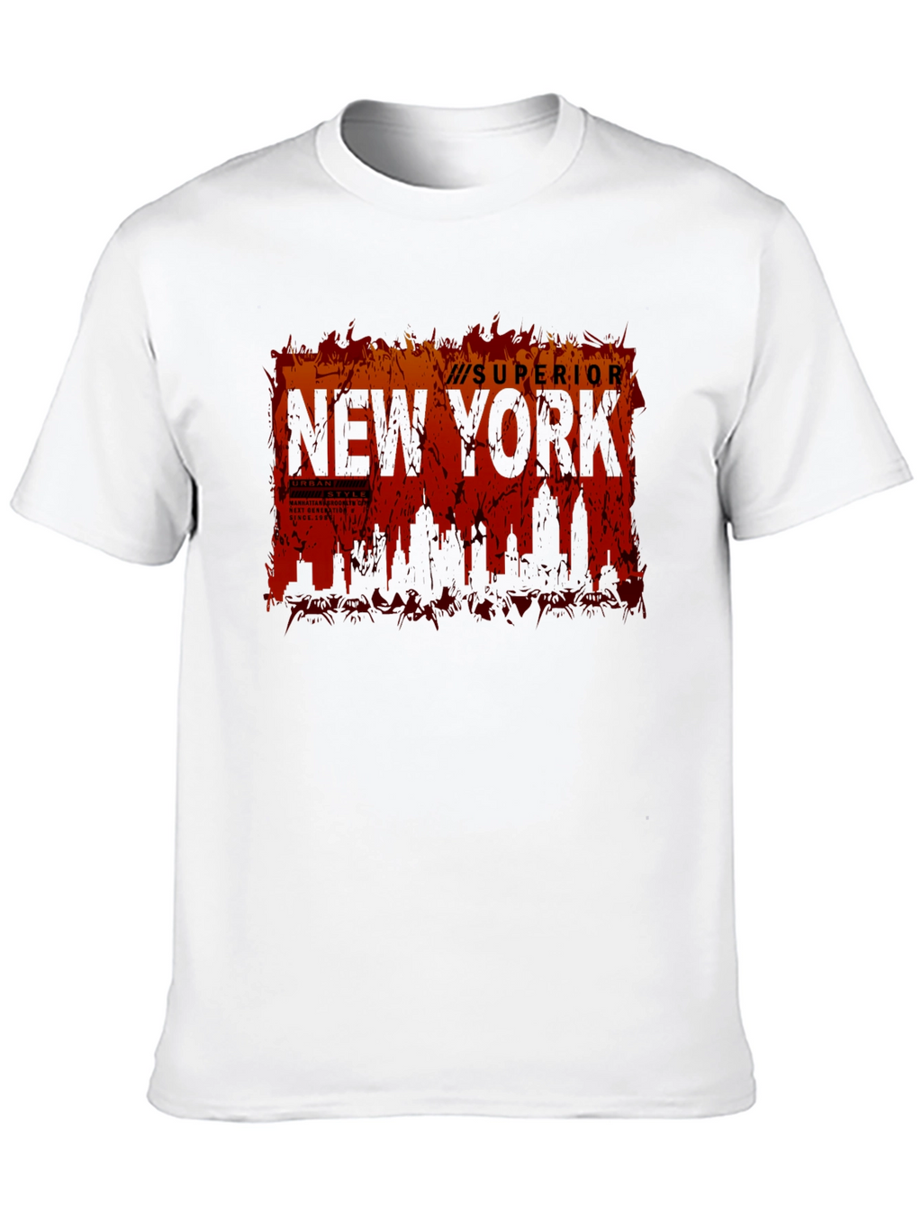 Superior New York Skyline Graphic T-Shirt