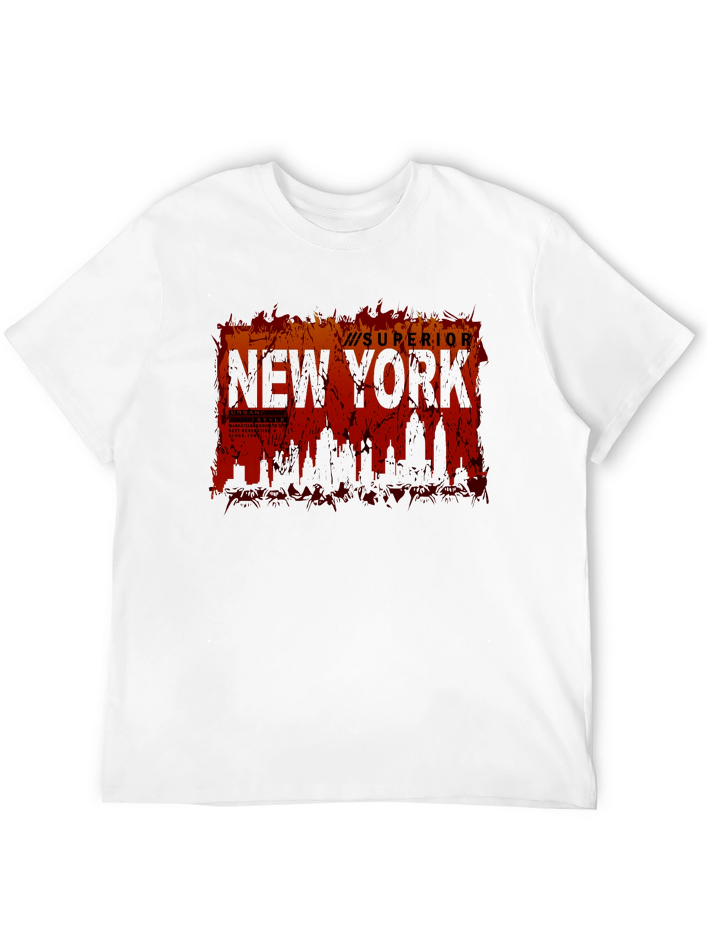 Superior New York Skyline Graphic T-Shirt
