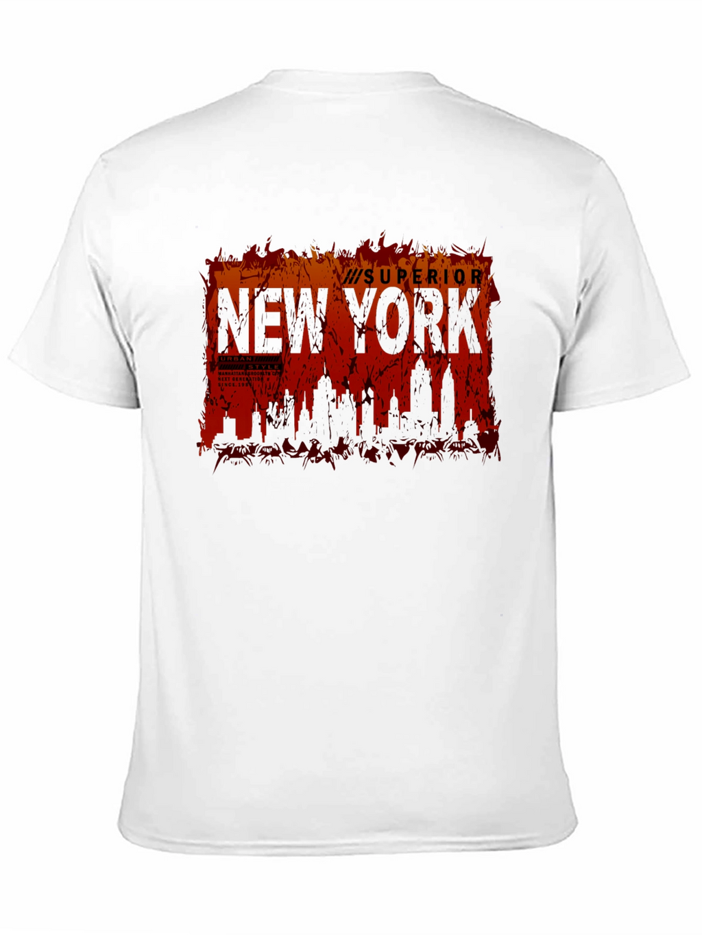 Superior New York Skyline Graphic T-Shirt