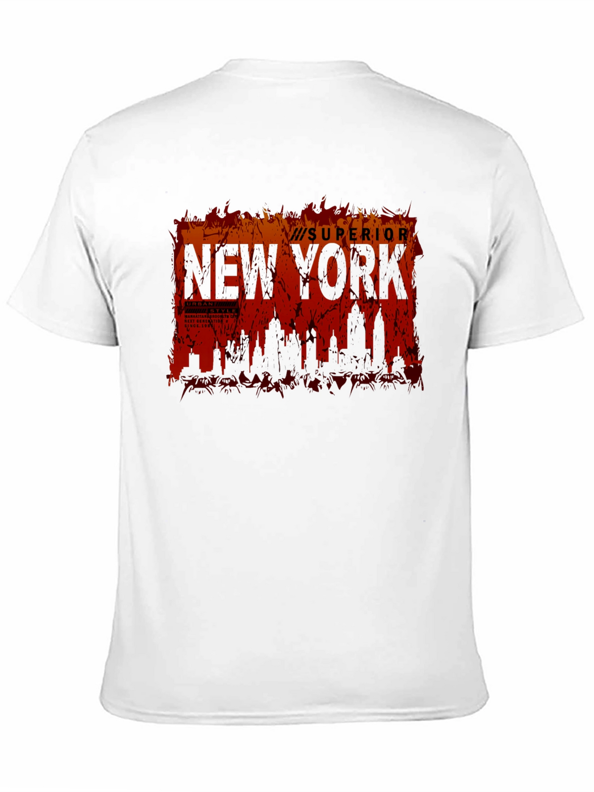 Superior New York Skyline Graphic T-Shirt