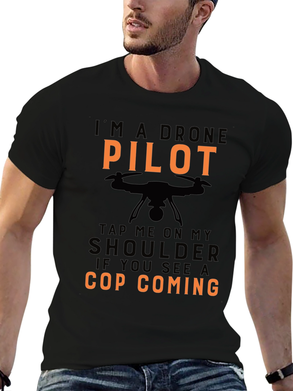 Drone Pilot Novelty Graphic Tee