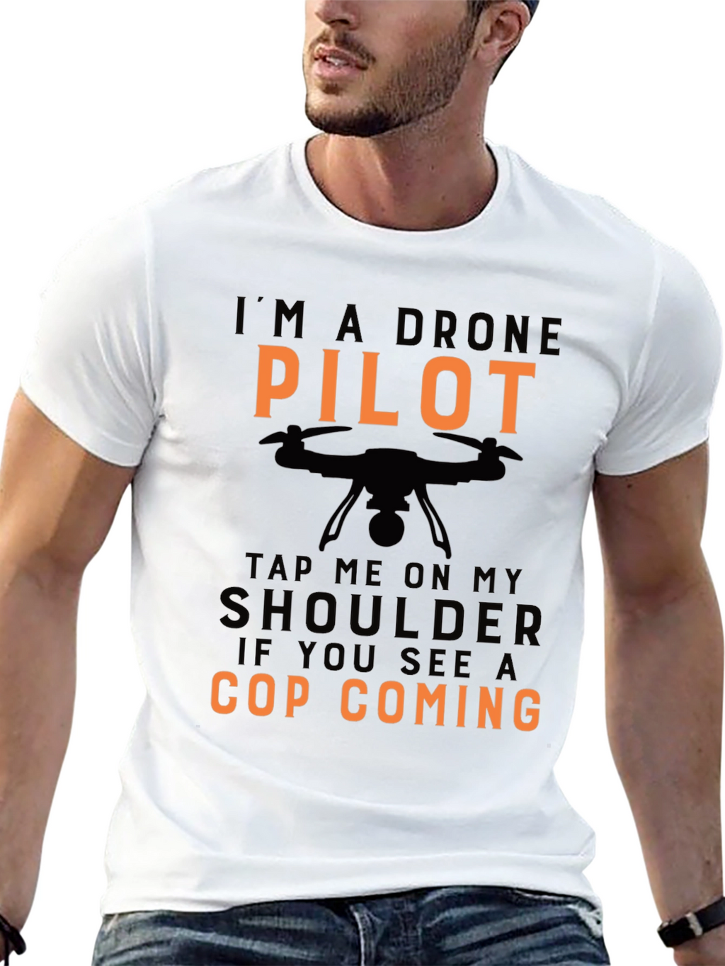 Drone Pilot Novelty Graphic Tee
