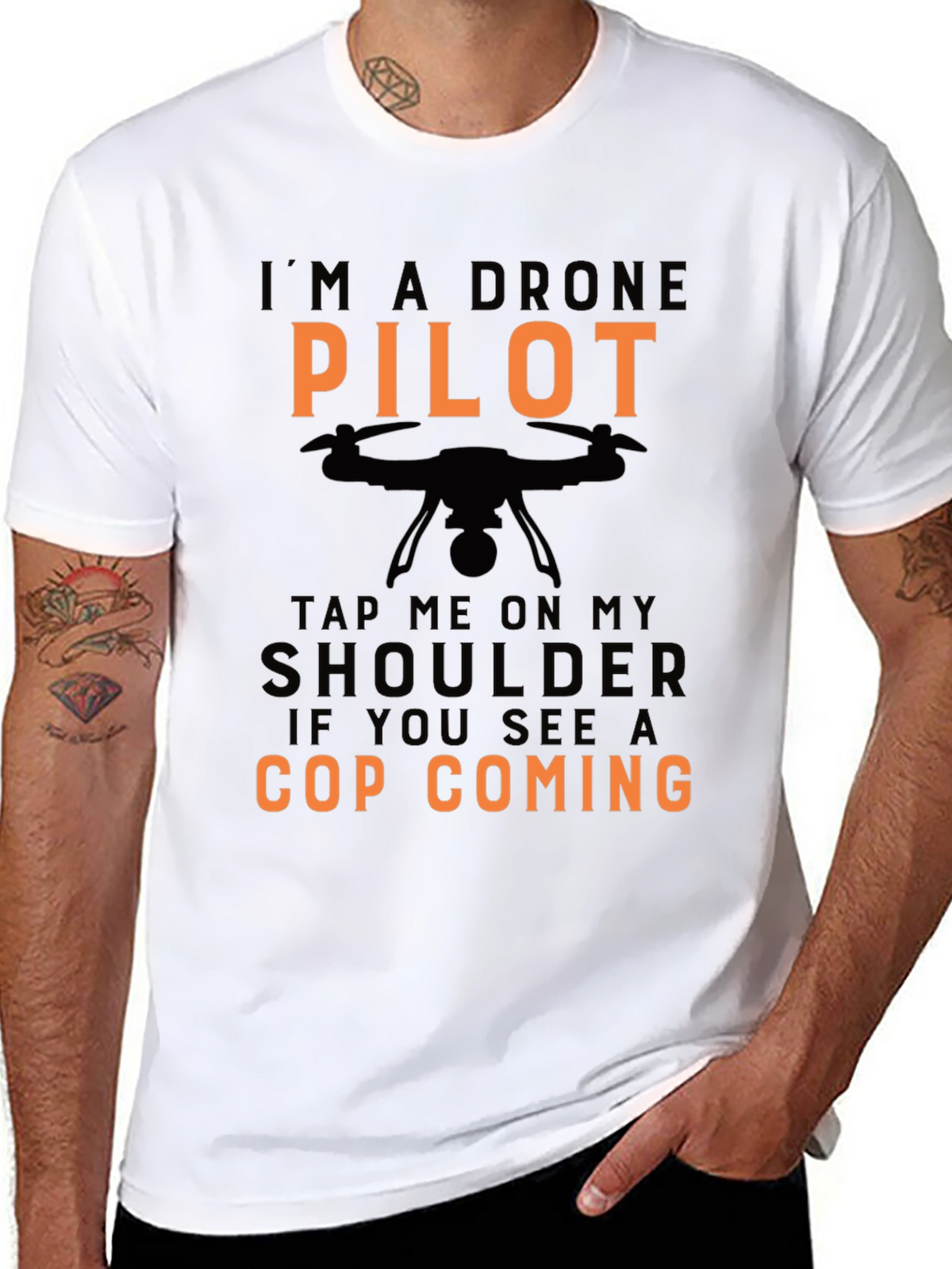 Drone Pilot Novelty Graphic Tee