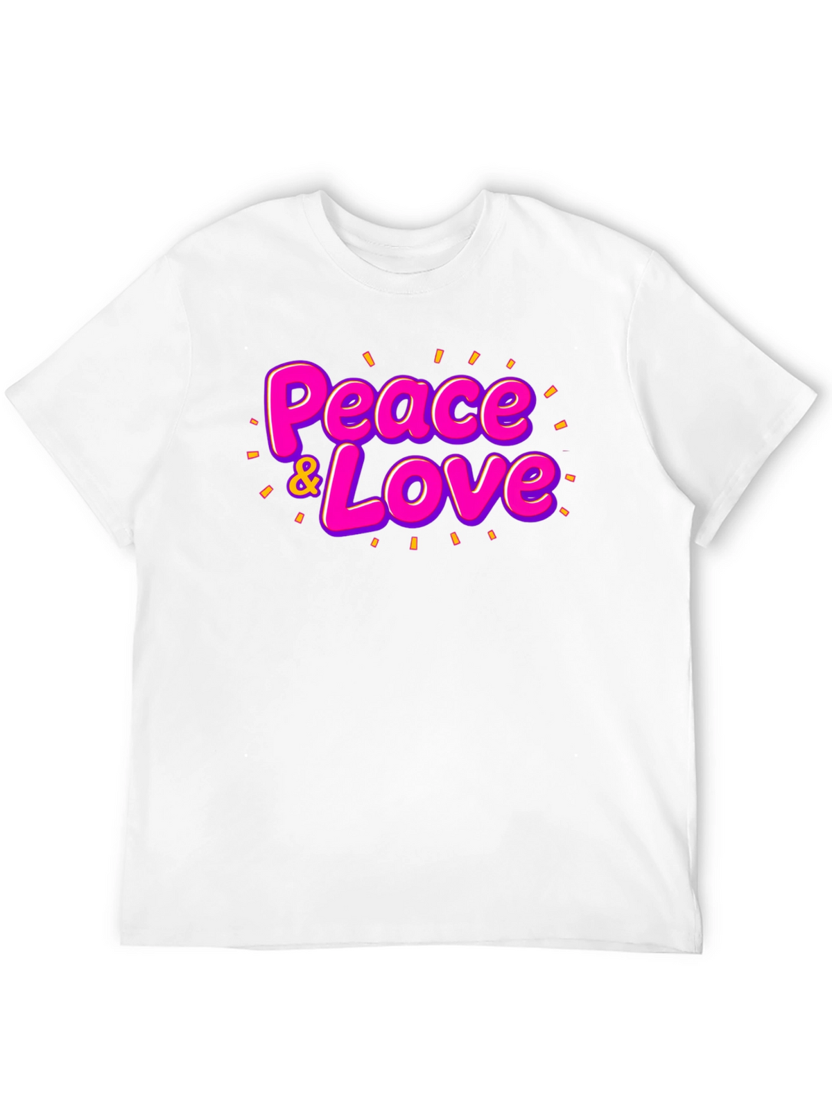 Peace & Love Graphic T-Shirt - Black