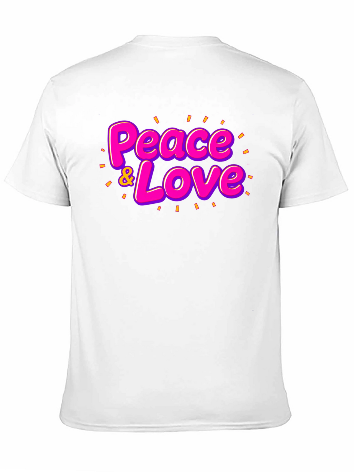 Peace & Love Graphic T-Shirt - Black